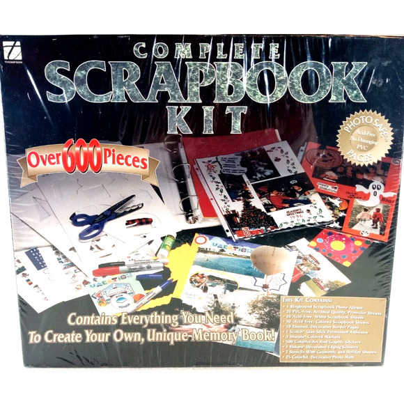 Scrapbooking Kit 600 Pieces by Thompson - Picture 1 of 3